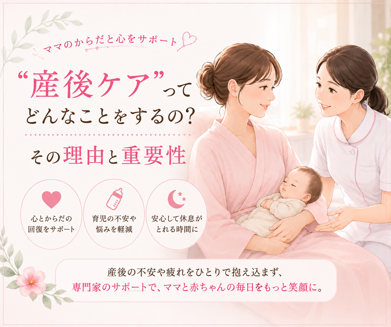 産後ケアはなぜ重要?美容医療で心と身体を整えて理想のママに!